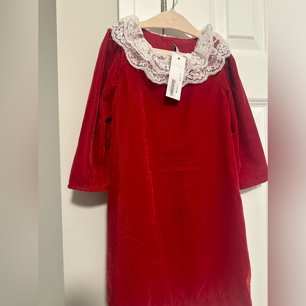 BNWT Janie and Jack size 4T red holiday dress